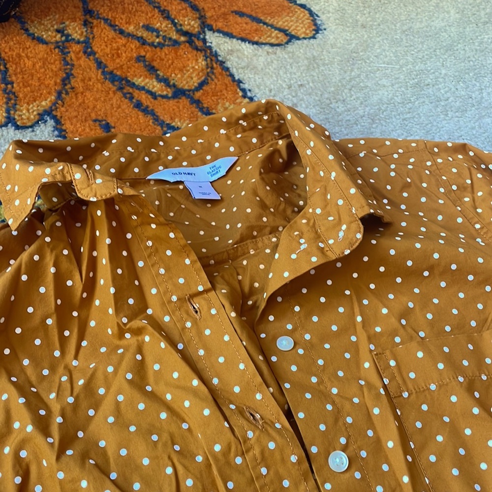 Old Navy Polka Dot Button Down